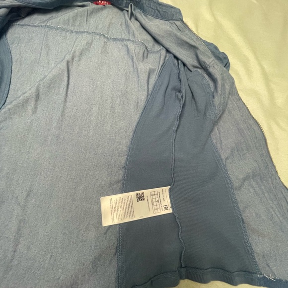 Guess Blue Shirt with Gold Accents - Picture 5 of 5